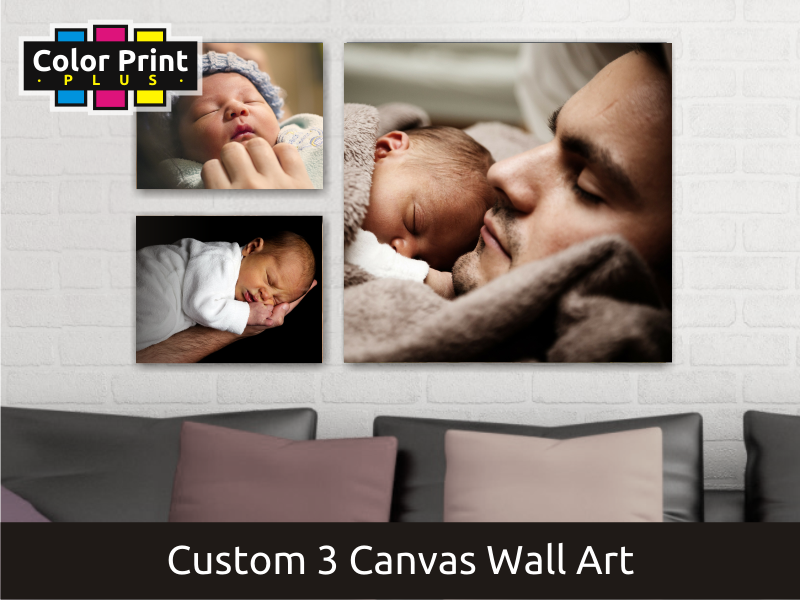 familydad and baby wall art